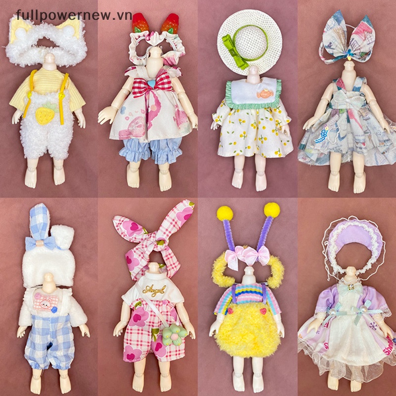 1 Bộ Quần Áo Thời Trang Cho Búp Bê 16-17cm 1 / 12 Hoặc 1 / 8 6 Inch
