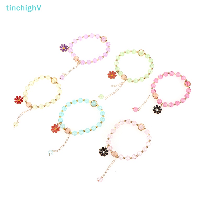 [TinchighV] Vòng Tay Chuỗi Hạt Pha Lê Hoa Thời Trang Thanh Lịch Dành Cho Nữ [Mới]