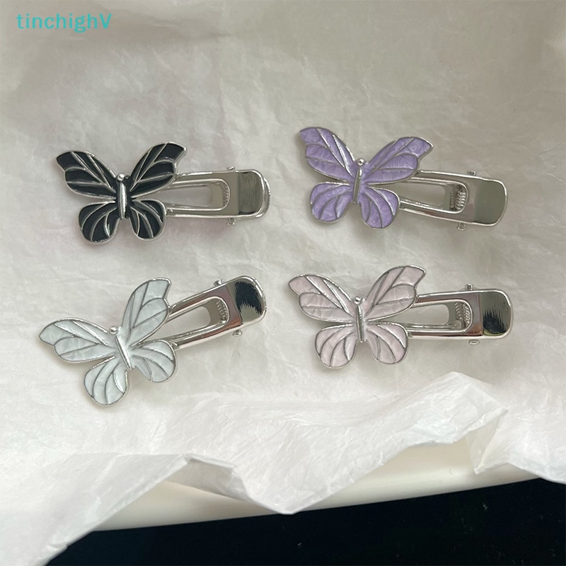 Kẹp Tóc Bướm Bằng Kim Loại Y2K Thời Trang Cá Tính