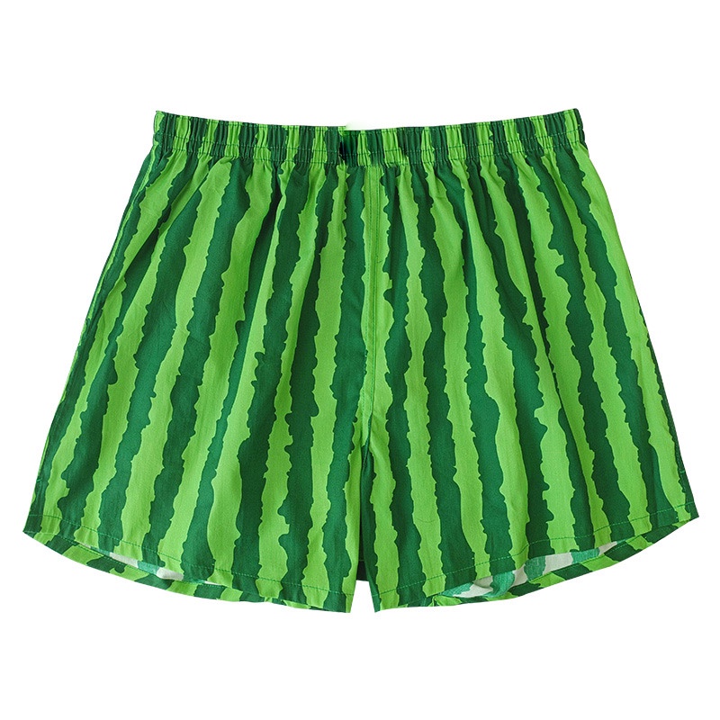 Quần short YOUTANG dáng rộng thoải mái thoáng khí họa tiết dưa hấu thời trang nam nữ 2023