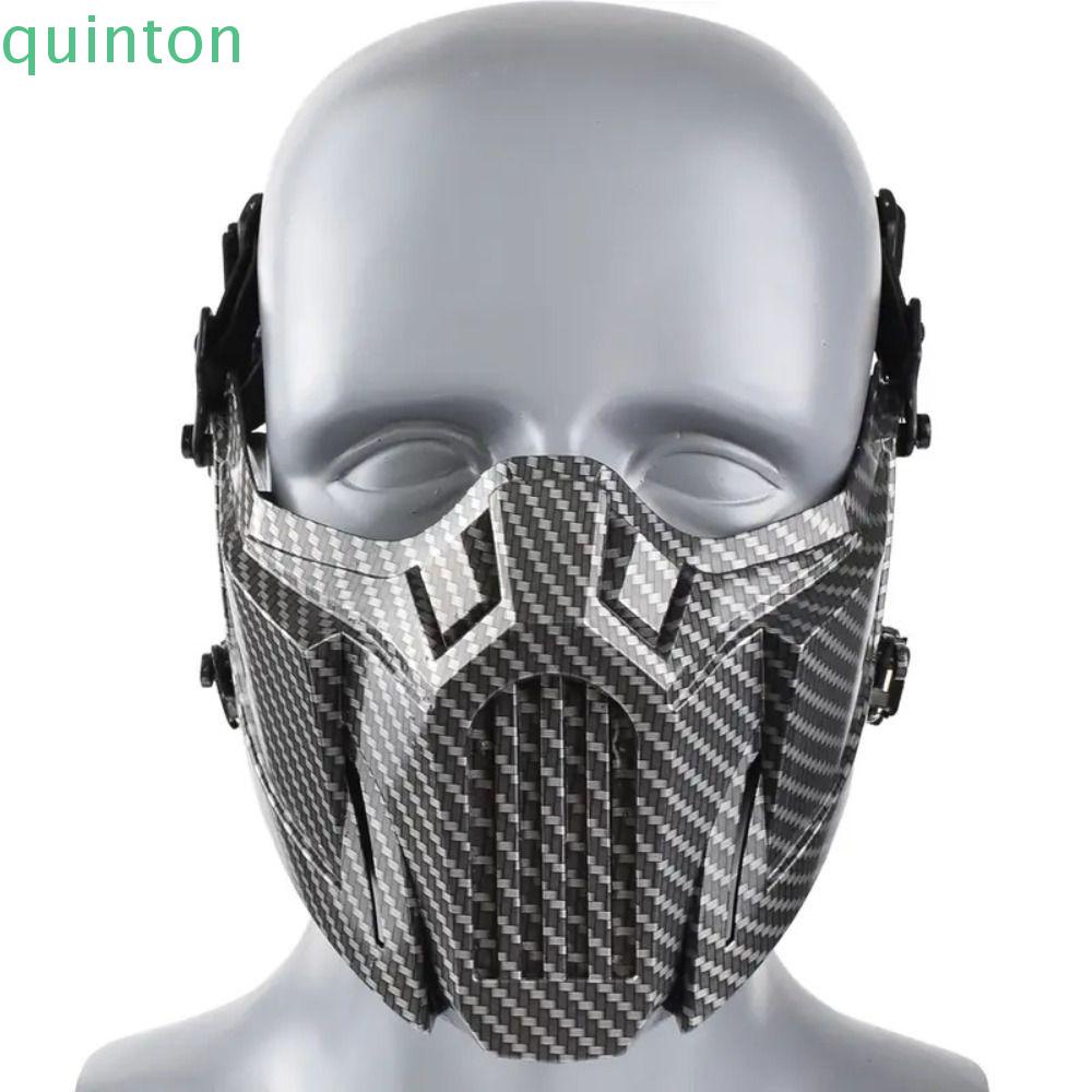 QUINTON Khẩu Trang Bảo Vệ Nửa Mặt Bằng Sợi Carbon Thoáng Khí Tiện Dụng Khi Lái Xe