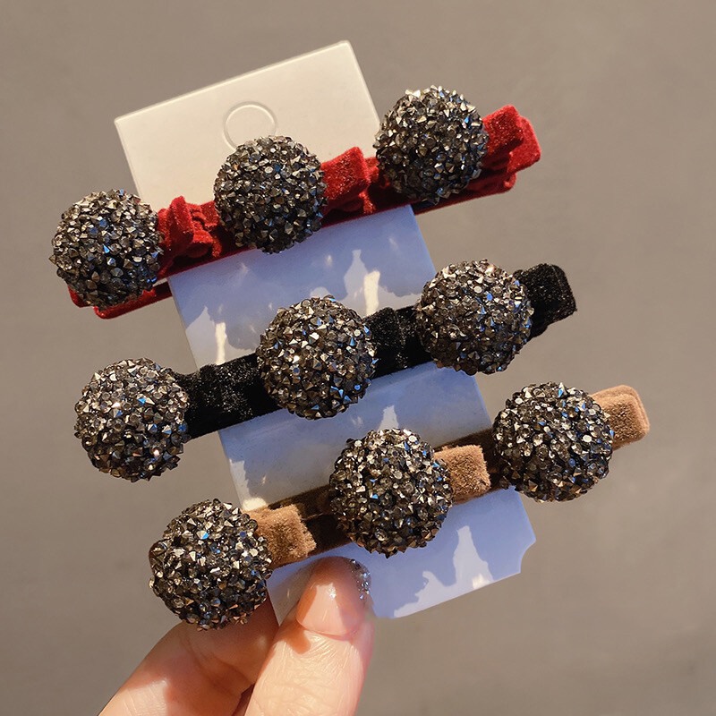 Kẹp Tóc Đính Đá Thời Trang Vintage Cho Nữ