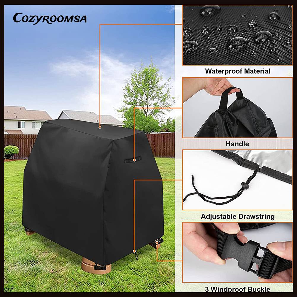 Vỏ Bọc Bàn Nước 420D Bằng Vải Oxford Chống Gió Có Dây Rút Tiện Dụng Cho Bé