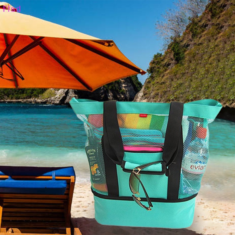 {Ffsd} Túi Đựng Đồ Ăn Trưa Đi Biển / Cắm Trại Ngoài Trời / Dã Ngoại Cách Nhiệt Có Thể Tháo Rời Làm Mát Cho Hồ Bơ