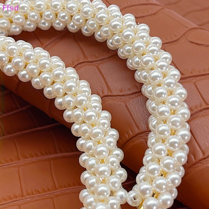 Phụ Kiện Khung Kim Loại Đính Hạt Ngọc Trai Tròn Nhiều Màu Dùng Trang Trí Túi Xách / Ví Cầm Tay DIY