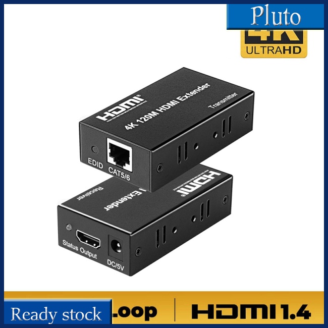 Mới 1 Bộ Mở Rộng 4k 120m Hdmi-compatible Cat5e Cat6 Ethernet Hdmi-compatible Sang Rj45 Audio Edid