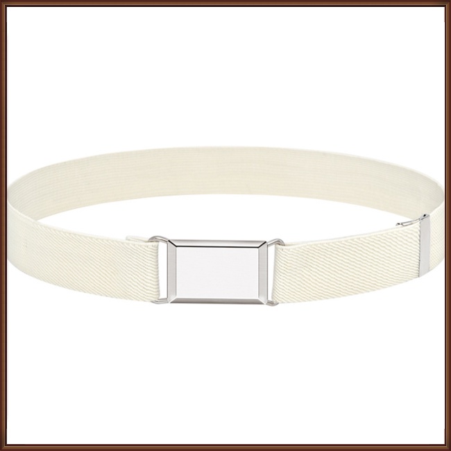 Set 4 Thắt Lưng Co Giãn Màu Sắc Trơn Có Khóa Cài Tùy Chỉnh Dành Cho Trẻ Em