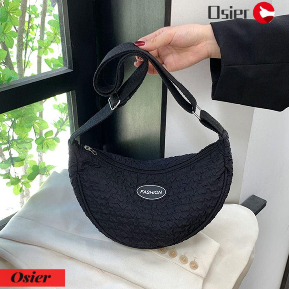 OSIER1 Túi Đeo Vai / Kẹp Nách Mềm Màu Trơn Cỡ Lớn Thời Trang Cho Nữ