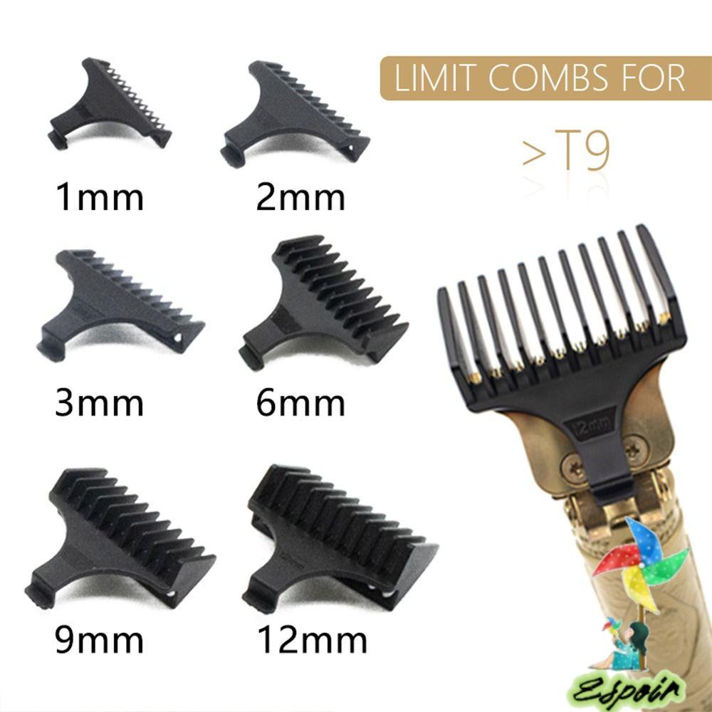 ESPO Bộ 10 Lược Cắt Tóc Thời Trang Cho Nam Giới T9 1 / 2 / 3 / 4 / 9 / 12Mm