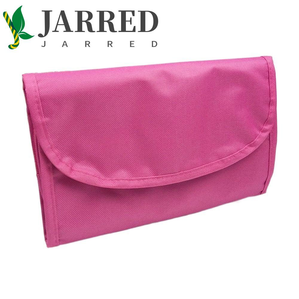 JARRED Túi Đựng Mỹ Phẩm Bằng Nylon Màu Sắc Đơn Giản Tiện Dụng Mang Theo Du Lịch Cho Nam Và Nữ