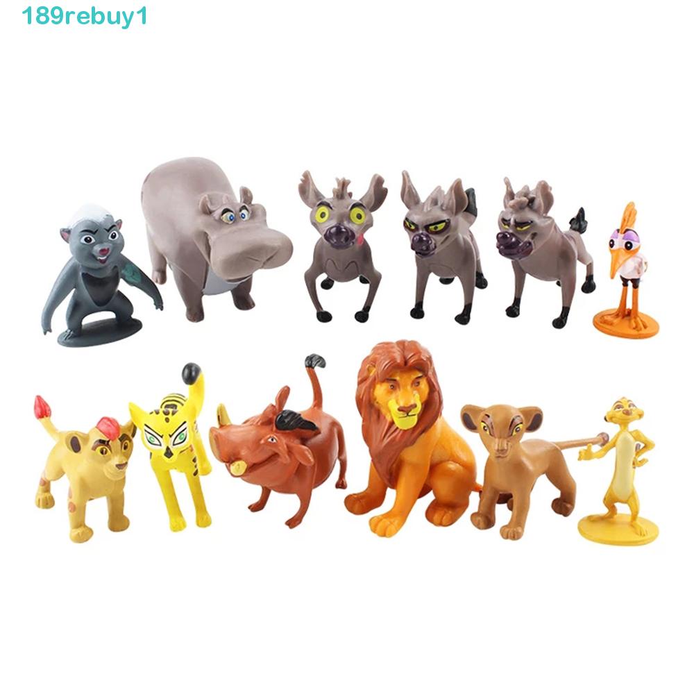 REBUY1 Set 12 Mô Hình Đồ Chơi Nhân Vật Hoạt Hình The Lion Guard