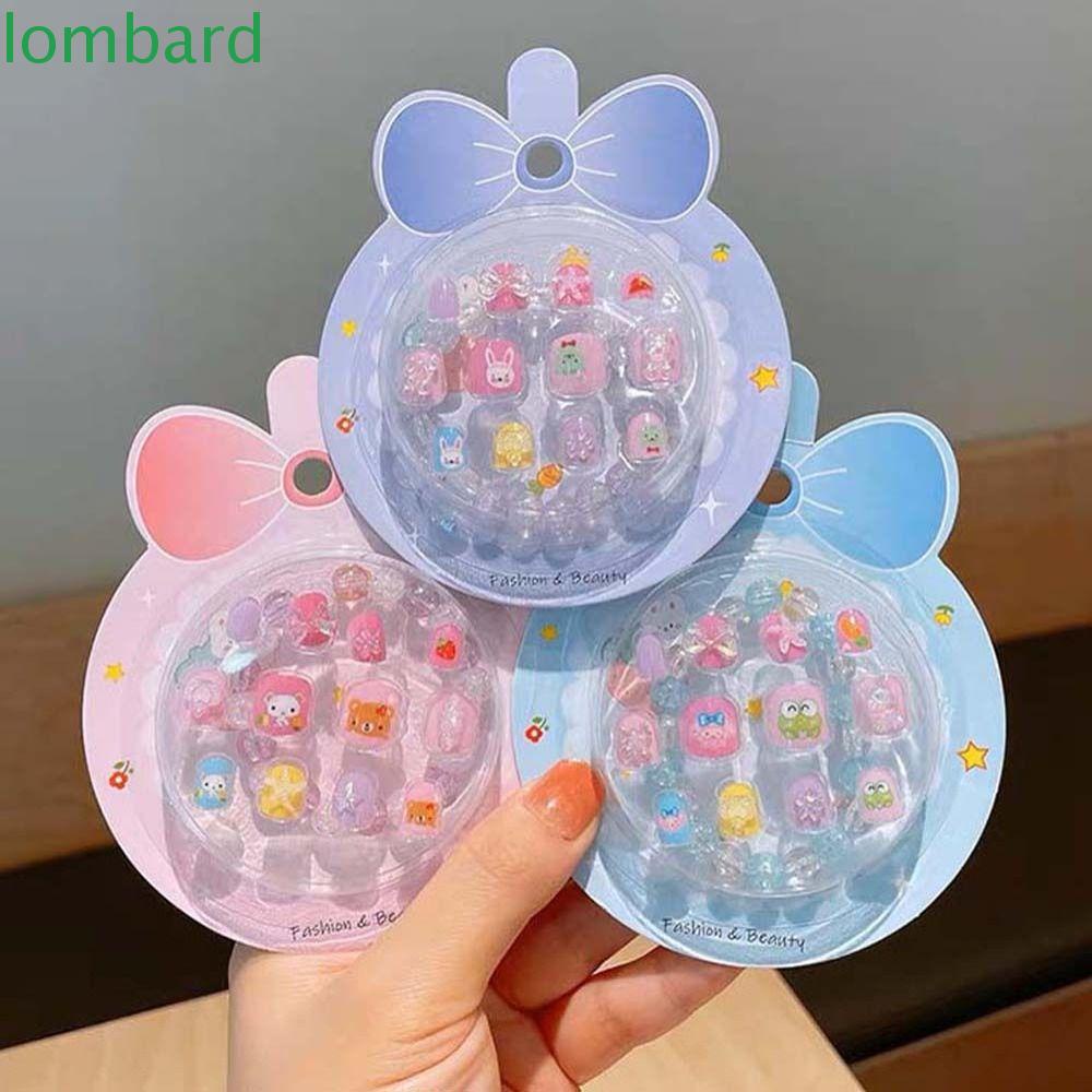 LOMBARD Móng Tay Giả Tự Dính Hình Kỳ Lân Dễ Thương Cho Bé