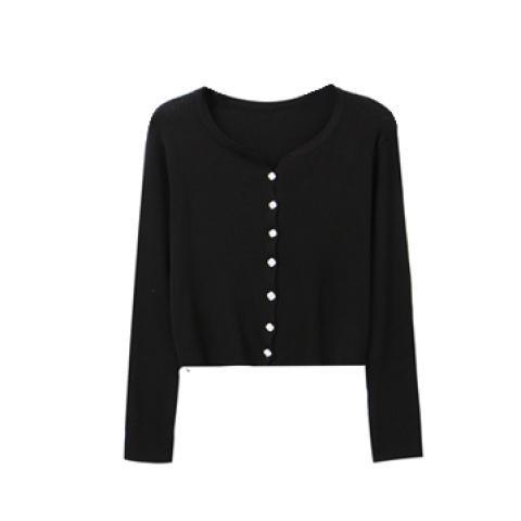 Áo Khoác Cardigan Dệt Kim Mỏng Tay Dài Chống Nắng Màu Trắng Thời Trang Mùa Hè Hàn Quốc Mới Cho Nữ