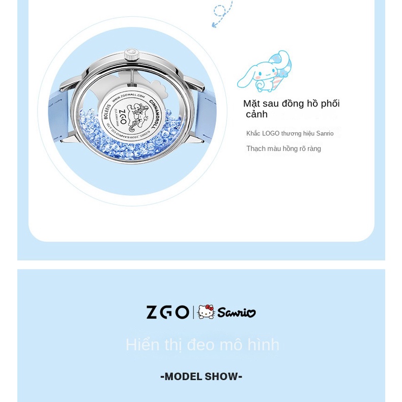 Đồng Hồ Thạch Anh Chống Thấm Nước Hoạt Hình Kuromi Phong Cách Mới Cho Nữ Sinh Trung Học / Trẻ Em / Bé Gái