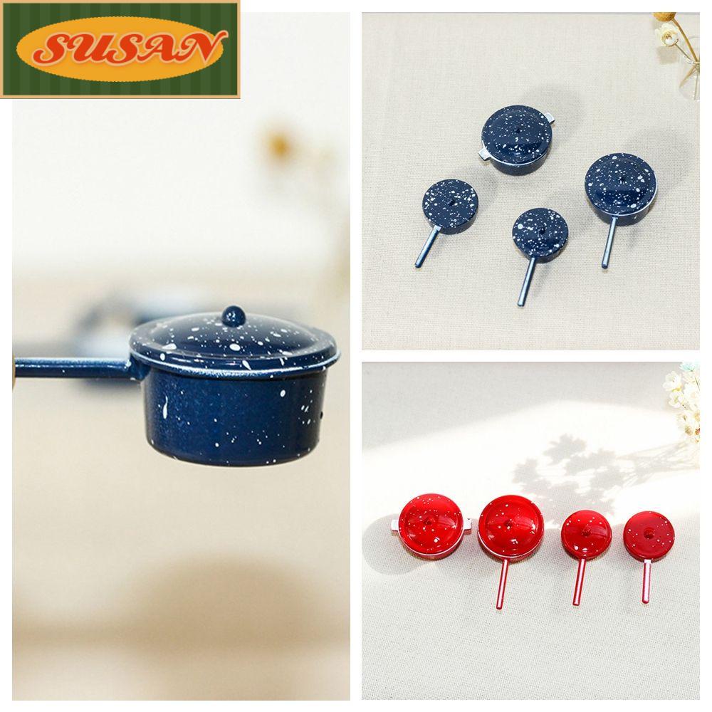 SUSANS Bộ Dụng Cụ Nấu Ăn Mini Bằng Kim Loại Dành Cho Nhà Búp Bê