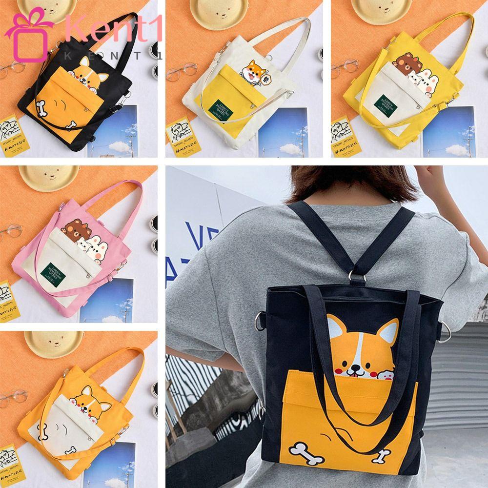 KENT1 Túi Xách Canvas Đa Năng Thời Trang Cho Nữ