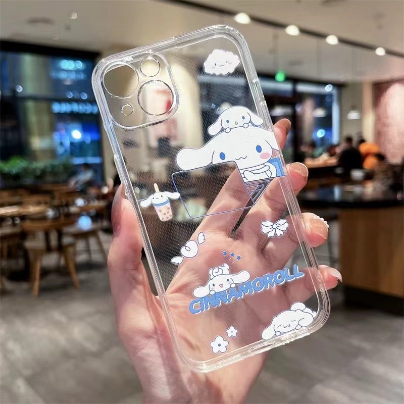Ốp Điện Thoại TPU Mềm Trong Suốt In Hình Chú Cún Dễ Thương Bảo Vệ Camera Cho Iphone 14 Plus 13 Pro Max 12 11 X Xs Xr 8 7
