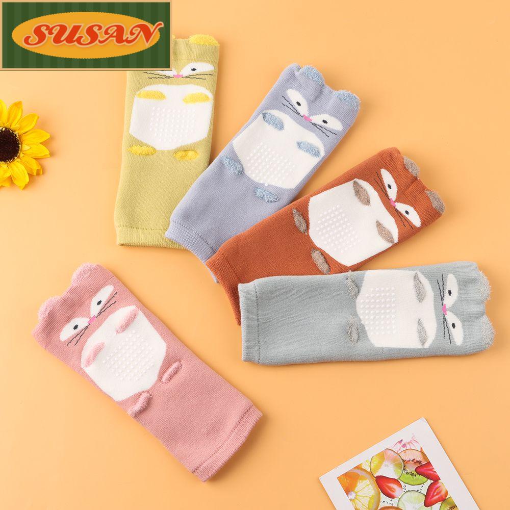 SUSANS Tất Ống Chân Giữ Ấm Bảo Vệ Đầu Gối Kiểu Hoạt Hình Đáng Yêu