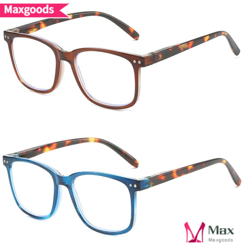 MAXG Kính Đọc Sách Gọng Siêu Nhẹ Phong Cách Vintage Thời Trang Cho Nam Nữ