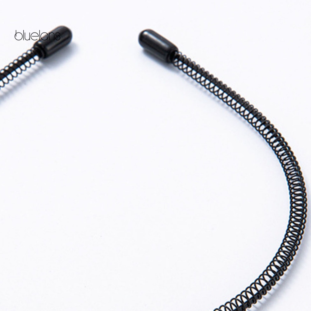 Bluelans Băng Đô Cài Tóc Thể Thao Màu Trơn Co Giãn Lượn Sóng Chống Trượt Linh Hoạt Dành Cho Nam Nữ