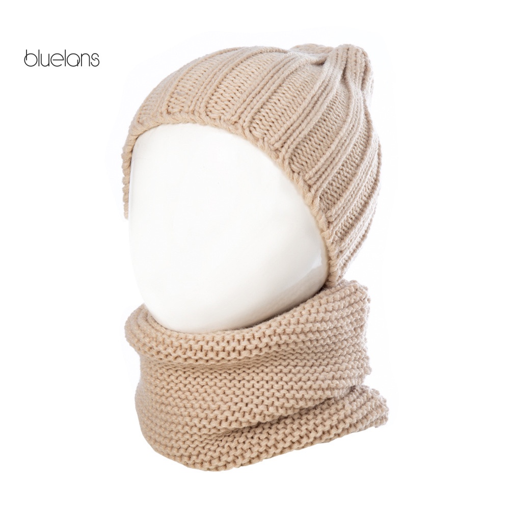 Mũ Len Beanie Kèm Khăn Choàng Cổ Đáng Yêu Cho Bé