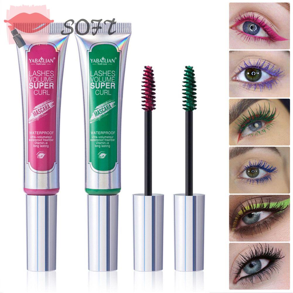 SOFTNESS Mascara Sợi Tơ Nhanh Khô Chuốt Mi Cong Vút Và Dài Hơn 6 Màu Tùy Chọn