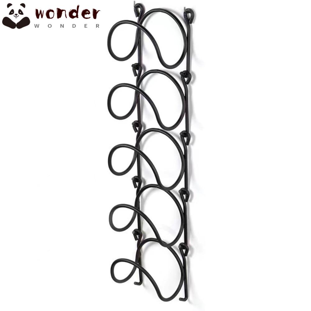 WONDER Giá Treo Khăn Tắm 5 Tầng Bằng Kim Loại Màu Đen Tiện Dụng Cho Nhà Tắm