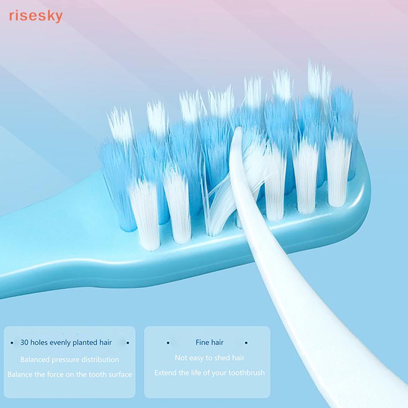 Set 3 Bàn Chải Đánh Răng Chỉnh Nha Mềm Mại Chăm Sóc Sức Khỏe Cho Người Lớn