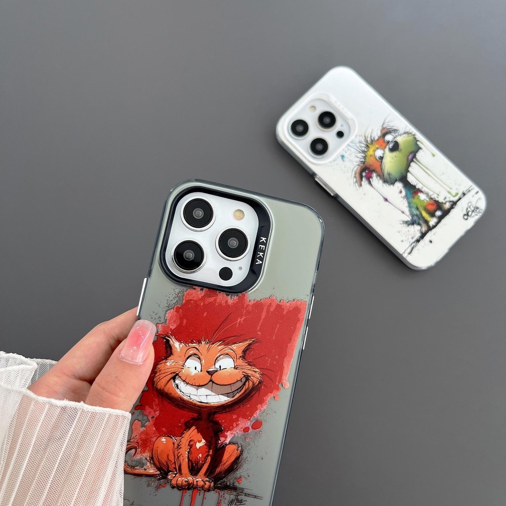 Ốp Điện Thoại tpu Silicone Mềm Trong Suốt Họa Tiết Graffiti Cho iPhone 14 13 12 PRO MAX 14 Plus
