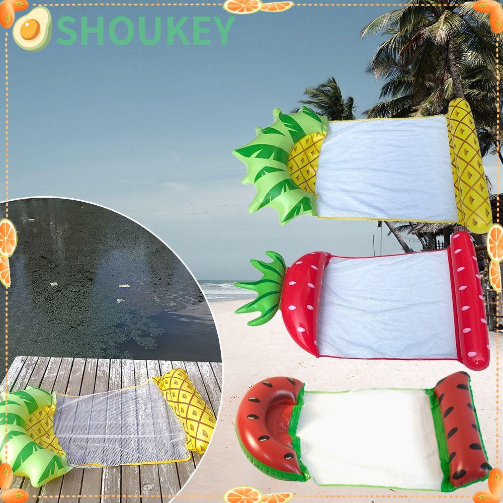 SHOUKEY Giường Phao Bơi Bơm Hơi Bằng PVC Hình Trái Cây Dễ Thương