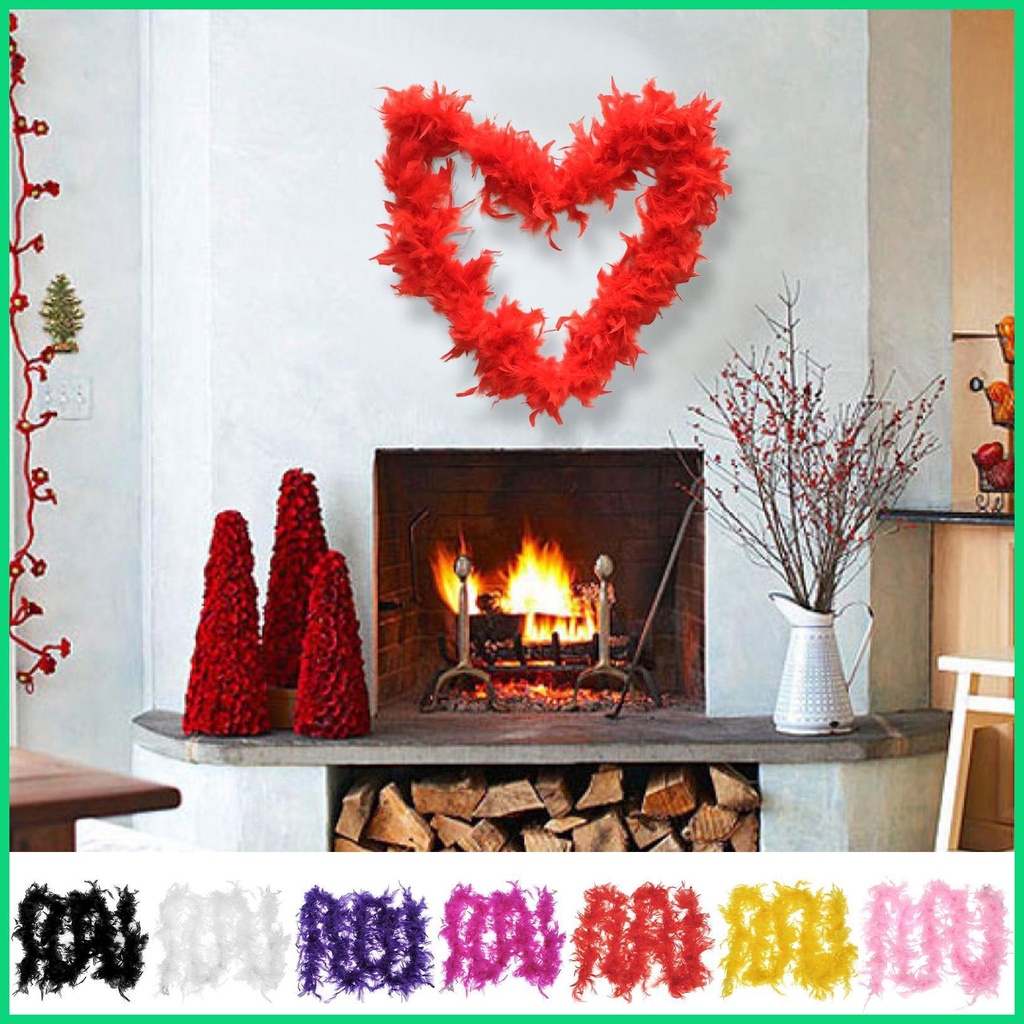 Lông Vũ Boas 2M / 6.6Ft Nhiều Màu Sắc Hóa Trang Lạ Mắt Cho Bé Gái jiwvn Jwvn