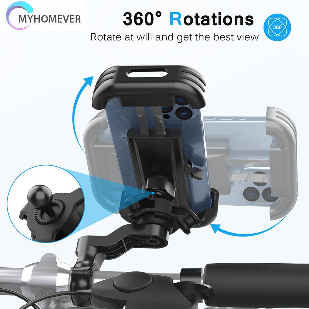 Giá Đỡ Điện Thoại Gắn Xe Đạp Leo Núi / Mô Tô Địa Hình Giảm Xóc