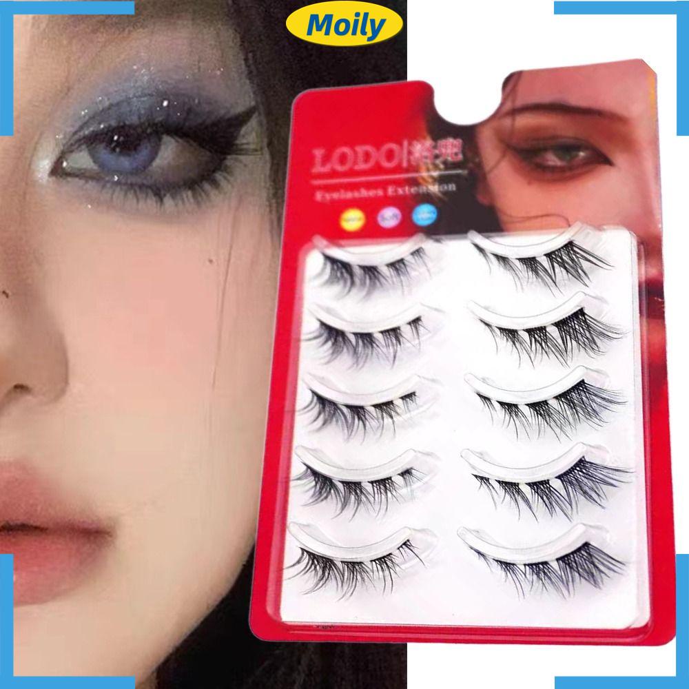 MOILYVN Bộ 5 Cặp Lông Mi Giả Dài Tự Nhiên 3D