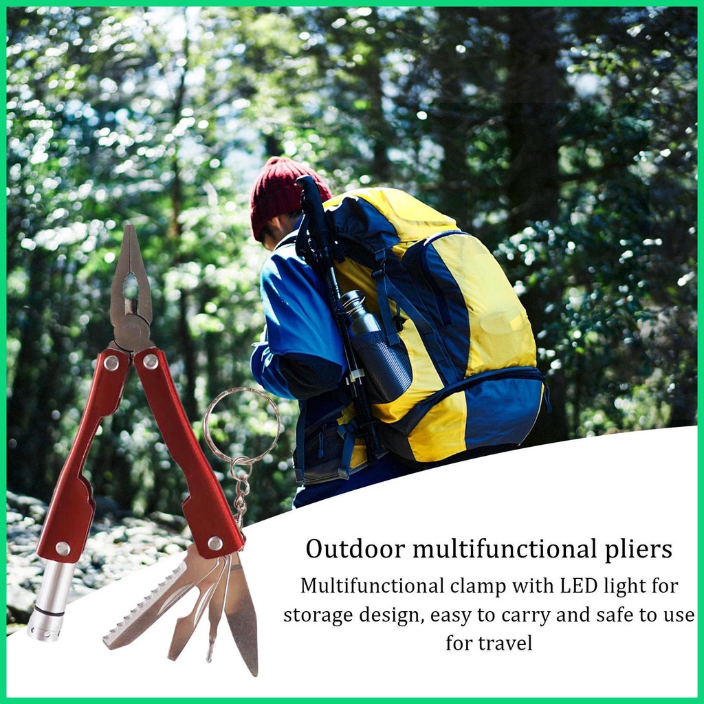 Bộ Kìm Đa Năng Mini Bằng Thép Không Gỉ Có Thể Gấp Gọn Tiện Lợi