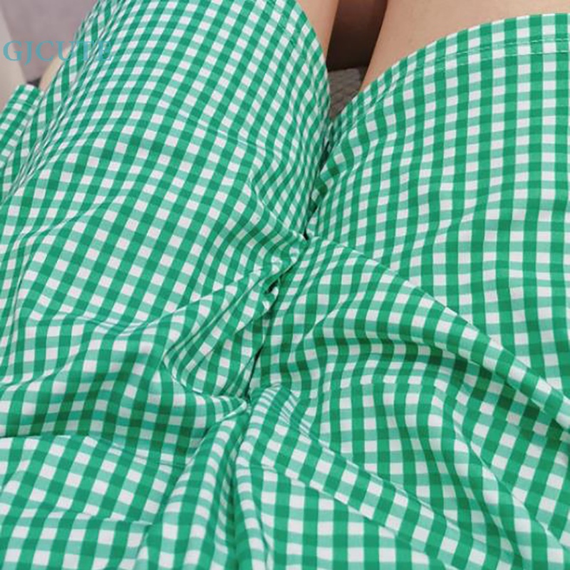 Quần Short Ngủ Sọc Ca Rô Lưng Thun Ống Rộng Thời Trang Đáng Yêu