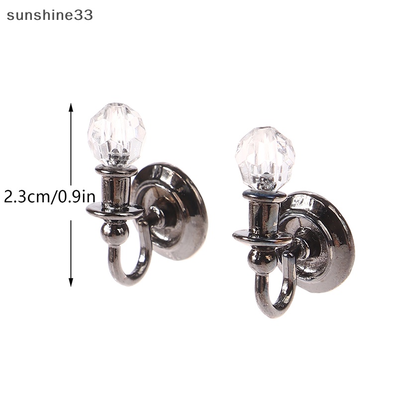 1 Cặp Đèn Gắn Tường Tỉ Lệ 1: 12 Dùng Trang Trí Nhà Búp Bê