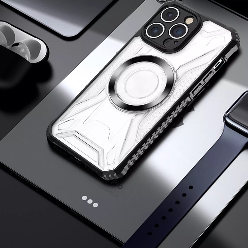 Ốp Điện Thoại TPU Mềm Trong Suốt Từ Tính Chống Sốc Thời Trang Cho IPhone 11 12 13 14 Pro Max