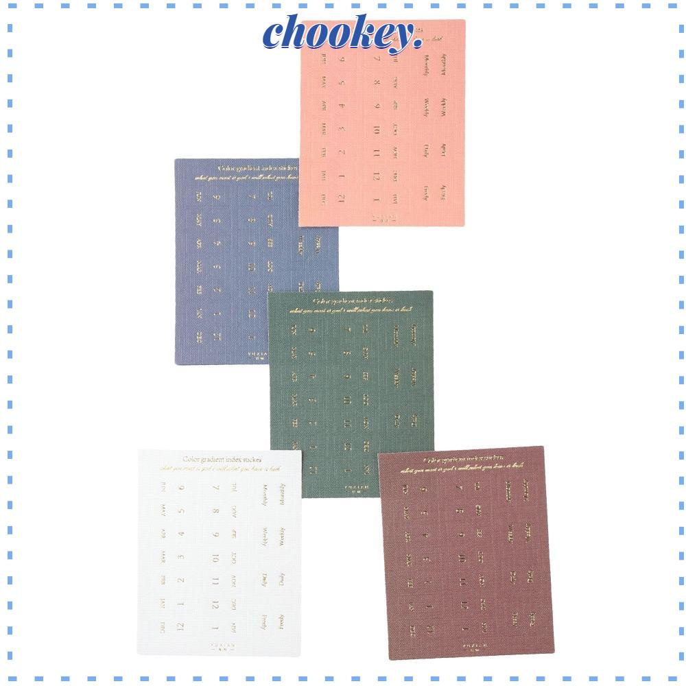 CHOOKEY Bộ 10 Tấm Sticker Dán Trang Trí Sổ Tay Màu Sắc Tuyến Tính