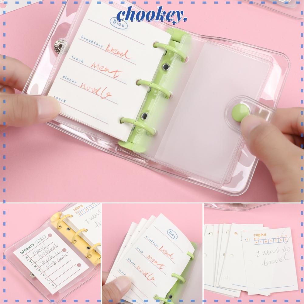 CHOOKEY Set 60 / 80 Tờ Giấy Bìa Sổ Tay Có Thể Nạp Lại Tiện Dụng