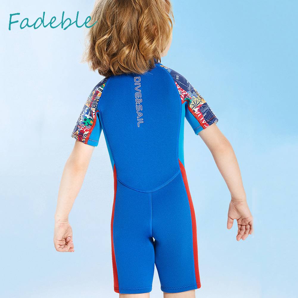 Bộ Đồ Lặn Thể Thao Bằng Cao Su Tổng Hợp Co Giãn Chống Lạnh Chống Nước Cho Trẻ Em