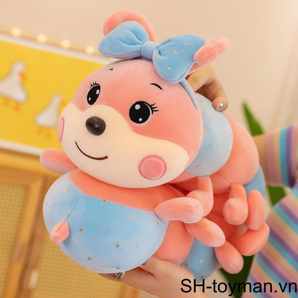 Gối Nhồi Bông Hình Sâu Bướm Mềm Mại Dành Cho Trẻ