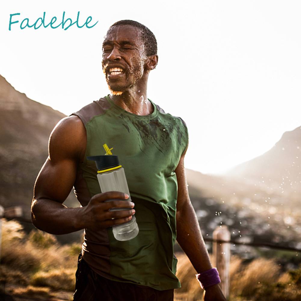 Bình Nước 800ML Kèm Ống Hút Có Thể Tái Sử Dụng