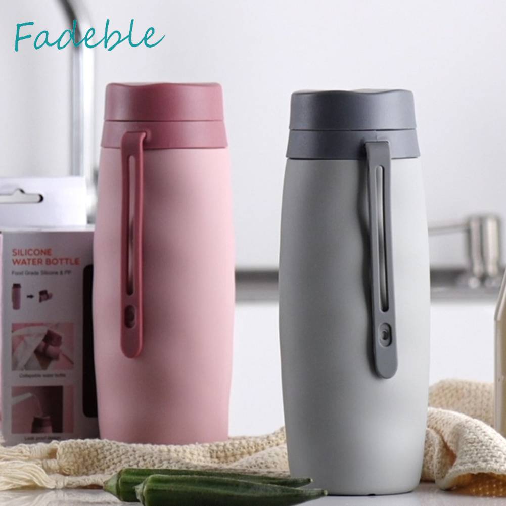Bình Nước Silicone 580ML Có Thể Gấp Gọn Tiện Lợi Khi Đi Du Lịch