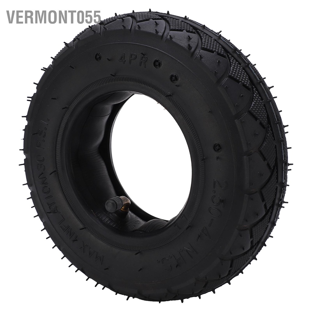 Vermont055 2.50‑4 Bộ lốp và săm bên trong Thay thế ngoài bằng cao su cho xe tay ga Xe lăn điện
