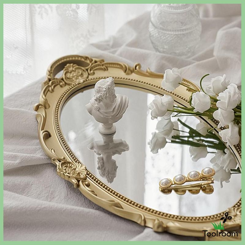 Khay Đựng Nước Hoa / Nước Hoa Tráng Gương Phong Cách Vanity Cổ Điển Dùng Trang Trí Phòng Tắm / Tiệc Cưới