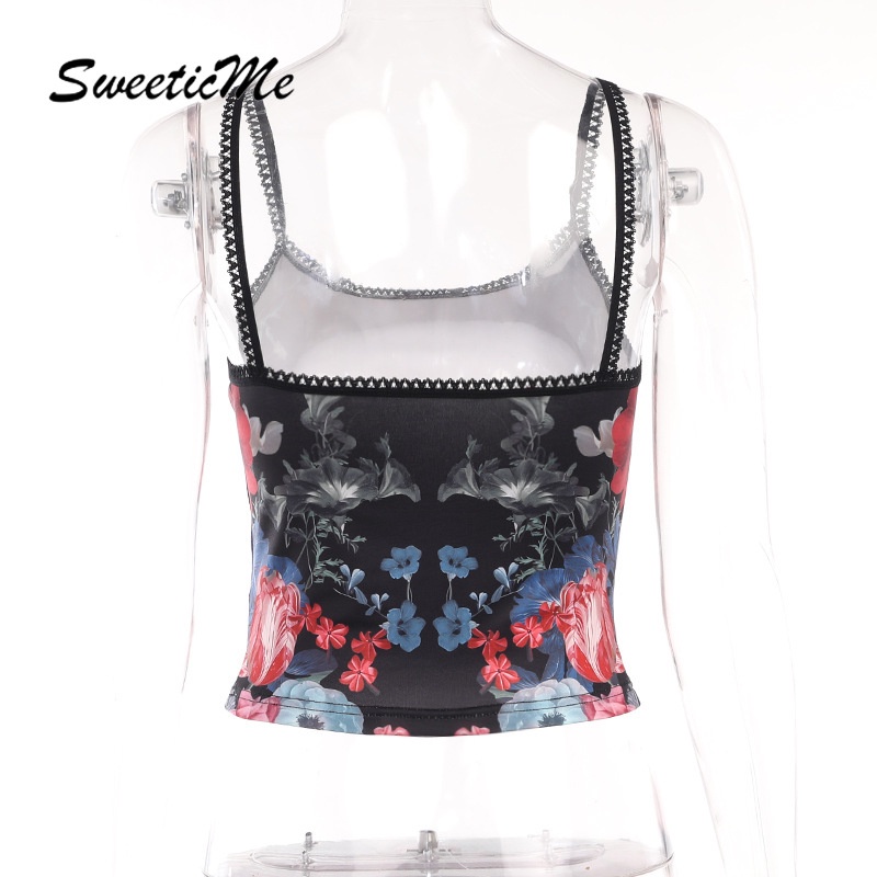 Áo Tank Top Ôm Dáng In Họa Tiết Đầu Lâu Thời Trang Đường Phố Gợi Cảm Hàng Mới 2023 Dành Cho Bạn Nữ