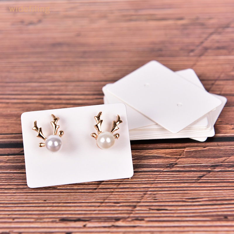 Set 100 Thẻ Giấy Kraft Trơn Trưng Bày Bông Tai Trang Sức