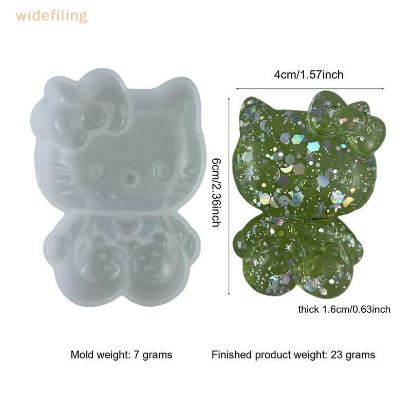 Khuôn Silicone Làm Trang Sức Thủ Công Hình Mèo Kitty