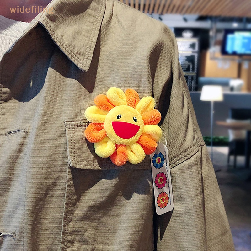 Móc Khóa Hình Hoa Hướng Dương Nhồi Bông Mềm Mại 8.5cm Nhiều Màu Sắc Dễ Thương DIY