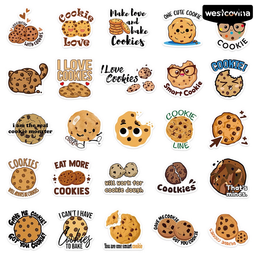 [WSTN]✎Bộ 50 Miếng Dán Hoạt Hình Chống Thấm Nước Siêu Bền Trang Trí Sổ Tay / Điện Thoại / Laptop